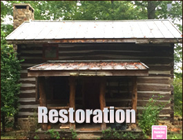 Historic Log Cabin Restoration  Elizabeth City, North Carolina